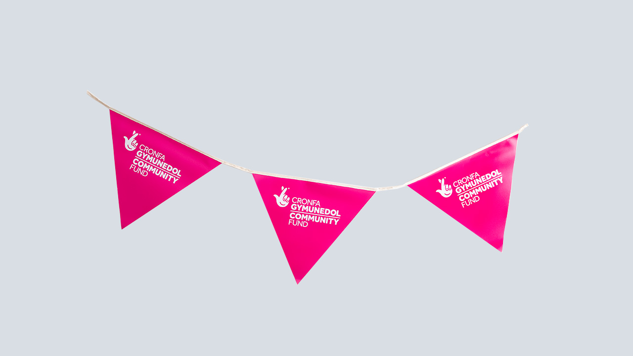 The National Lottery Community Fund Large triangular bunting