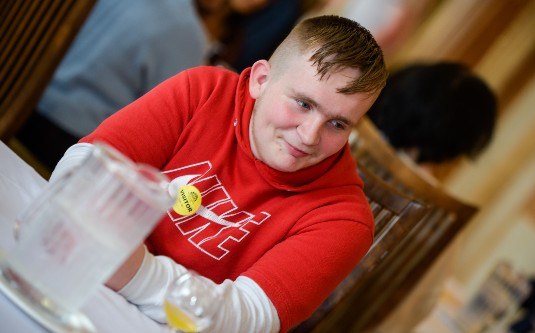 Young people from VOYPIC host a tea party at Stormont