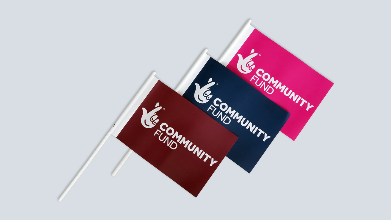 The National Lottery Community Fund Hand flags