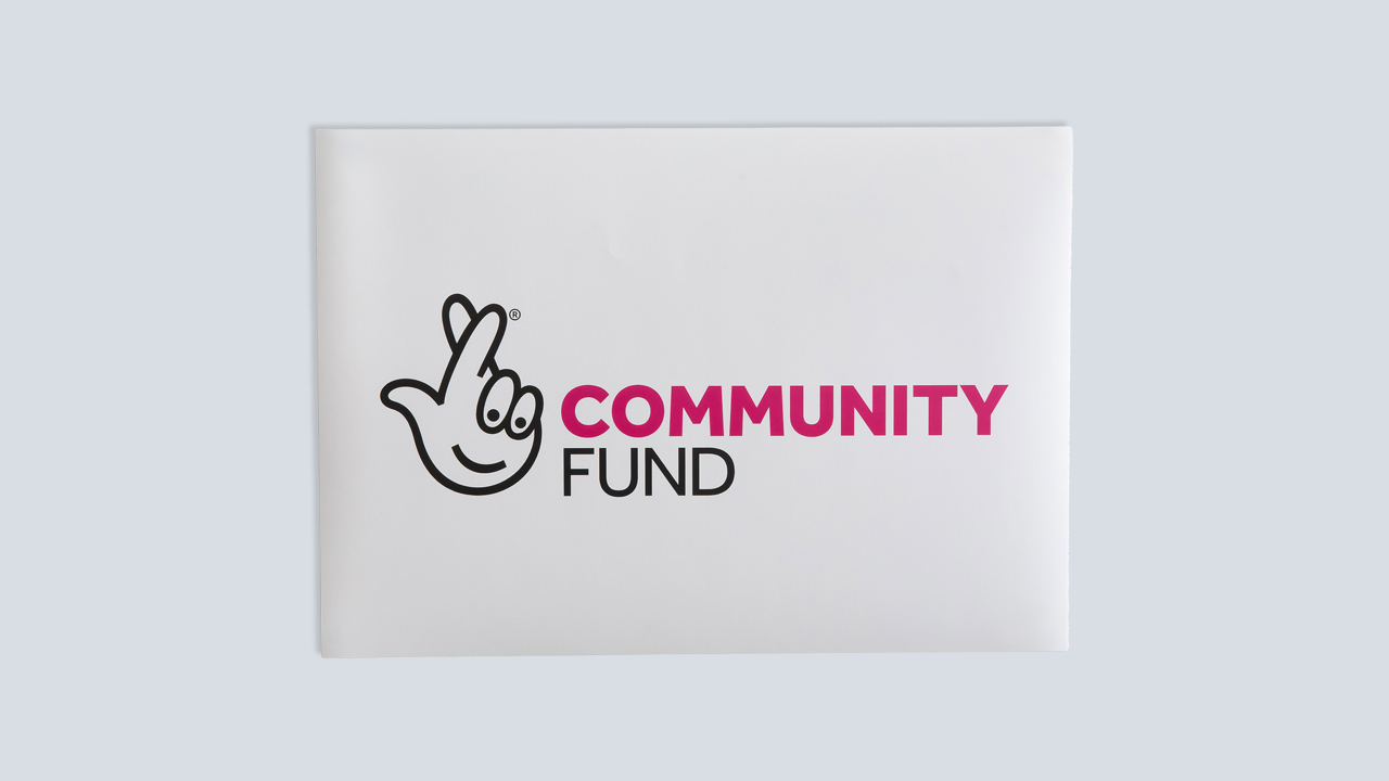 The National Lottery Community Fund A4 wall sticker